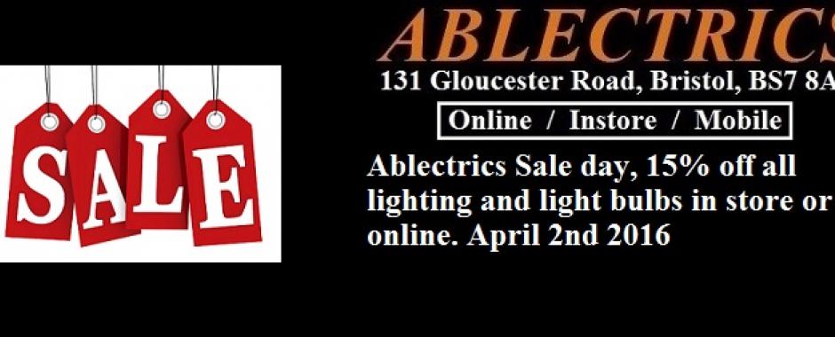 Ablectrics sale day, ablectrics electrical wholesale, ablectrics lighting showroom, 