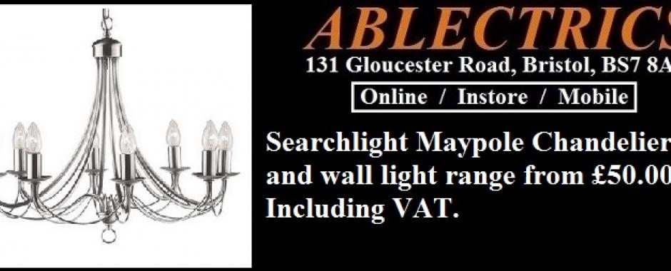 traditional chandeliers, 3 arm chandelier, 5 arm chandelier, 8 arm chandelier, 2 light wall light, maypole chandelier, maypole light fitting