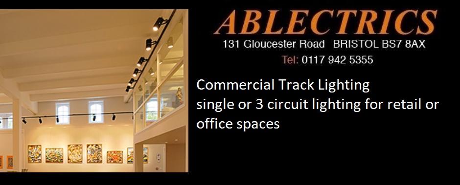 track lighting, retail lighting, commercial track, 3 circuit track, office lighting, shop lighting, gallery lighting, 