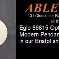 eglo optica, eglo modern pendant, eglo 86815, bristol showroom, bristol lighting